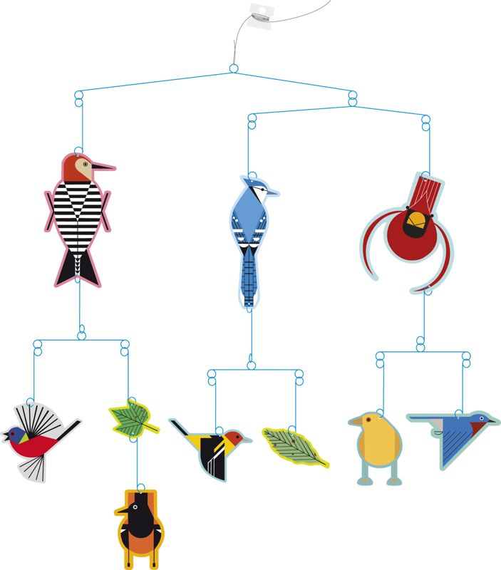 Charley Harper Birds Mobile